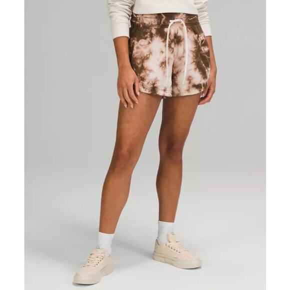 Lululemon Inner Glow High-Rise Short 3" Earth Dye Pockets Drawstring 2 High Rise - Picture 1 of 5